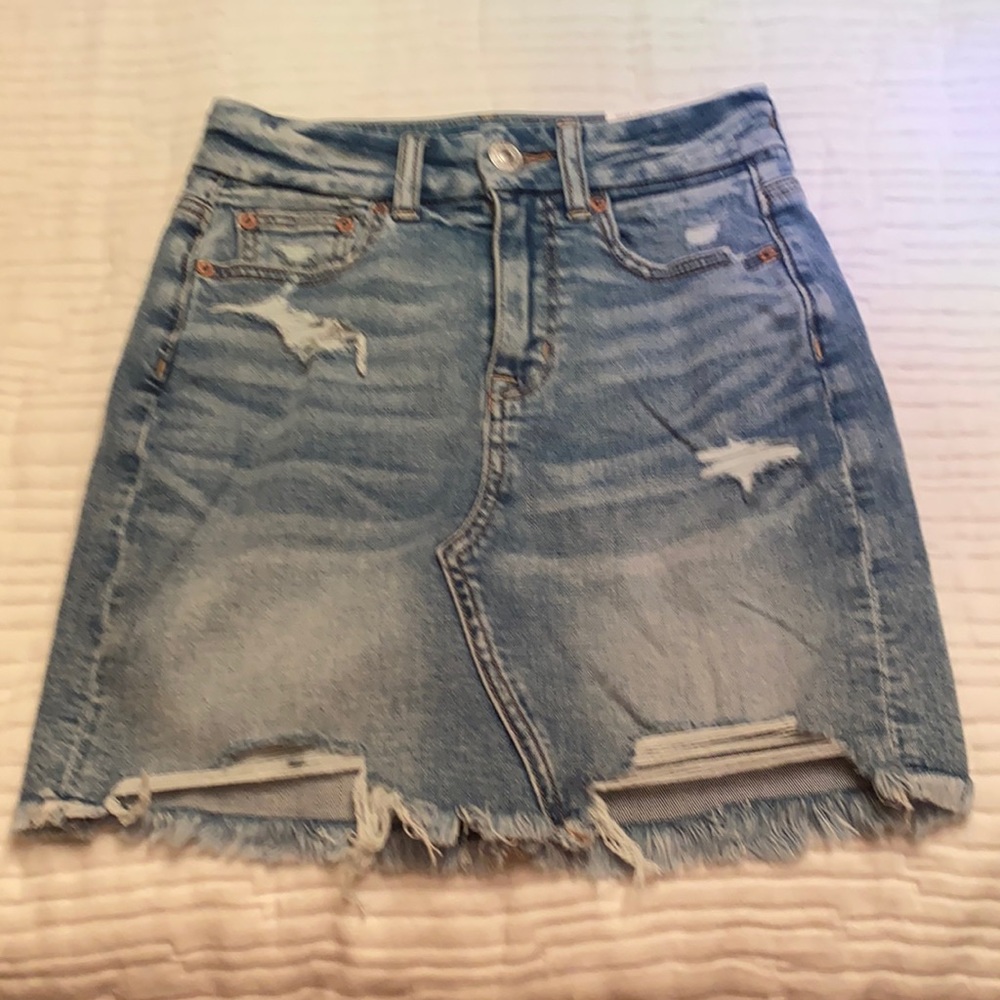 American Eagle curvy hi-rise mini skirt